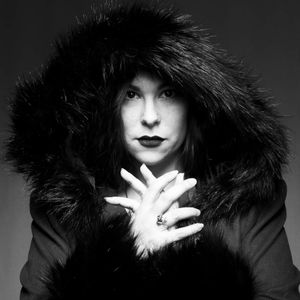 Green Hooded Dress Coat with Faux Fur